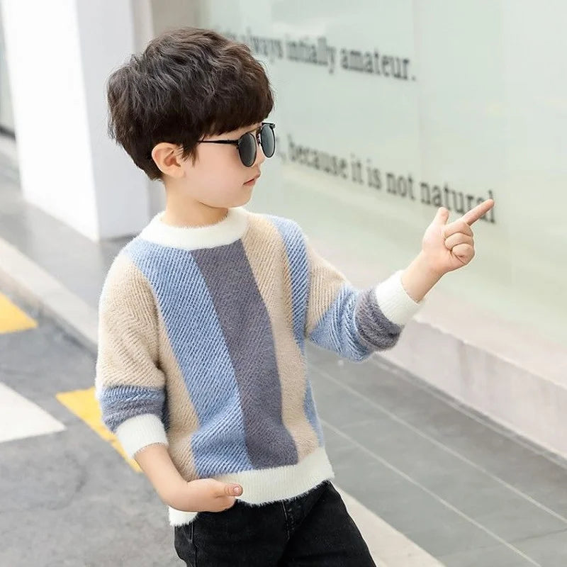 Children's sweater Winter New Cotton Clothing  Sweater teenage boys Sweater Children's clothing fall knit sweater 10 12 14 years