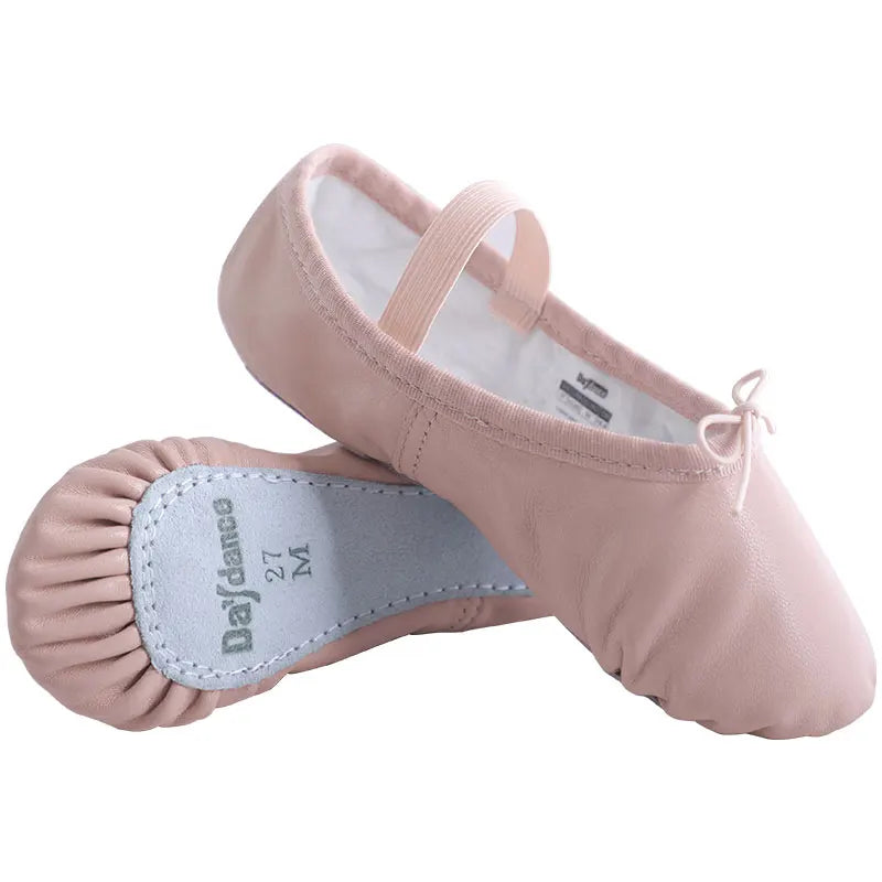 Genuine Leather Ballet Shoes Dancing Slippers Gymnastics Shoes Dance Shoes For Woman Girls Soft Sheepskin Lace Up Ballet Shoes