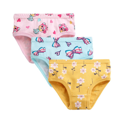 Girls Panties 3pcs Per Pack Cotton Student Kids Underwear Teen Panties Young Puberty Girls Underpant KF300