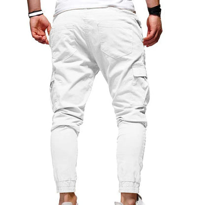 Men's Pants Multi-Pockets Joggers Men Sweatpants 2021 New Casual Solid Cargo Pants Men Oversize Streetwear Pants Men Trousers