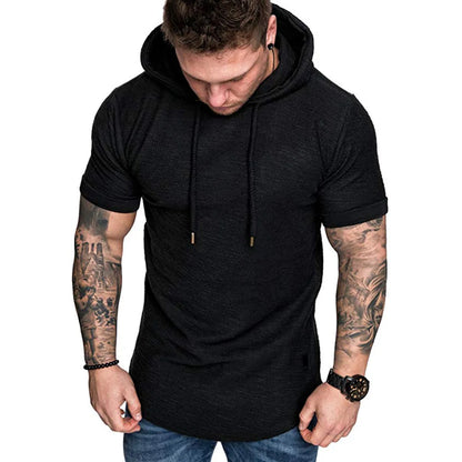 MRMT 2024 Brand New Mens Hoodies Sweatshirts Short Sleeve Men Hoodies Sweatshirt Casual Solid Color Man hoody For Male Hooded