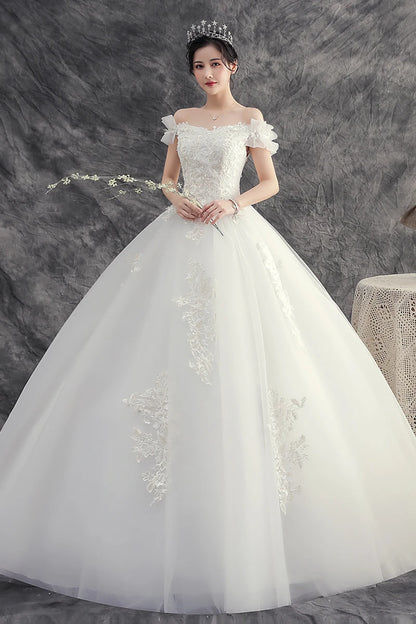 Wedding Dresses Bride Dream Plus Size Lace Up Wedding Dress Ball Gowns Bridal Embroidery Dresses