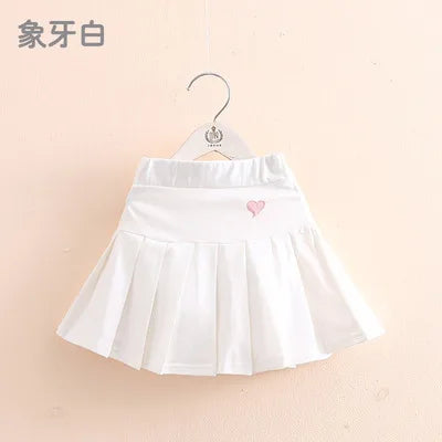 2024 Summer Fashion 3 4 6 8 9 10 12 Years Cotton School Children Clothing Dance Training For Lovey Baby Girls Skirt With Shorts