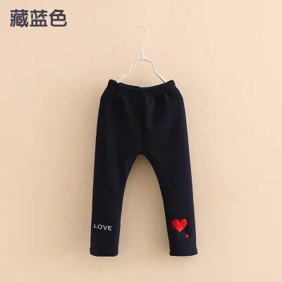 2023 Winter Warm 2 3 4 6 8 10 Years Children Cute Princess Clothing Kids Child Baby Girls Winter Plus Velvet Thickening Leggings