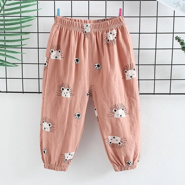 Summer Baby Boys Girls Harem Pants Kids Children Thin Anti Mosquito Pants Boys Girls Clothes Kids Casual Pants Joggers 2 4 6 8Y