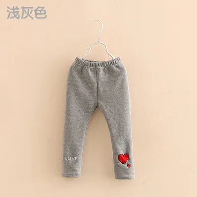 2023 Winter Warm 2 3 4 6 8 10 Years Children Cute Princess Clothing Kids Child Baby Girls Winter Plus Velvet Thickening Leggings