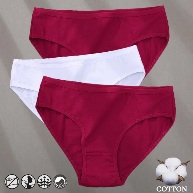 Cotton Panties Jacquard Design Pattern Women Panties Underwear Sexy Female Lingerie Briefs Solid Color Intimate Pantys for Woman