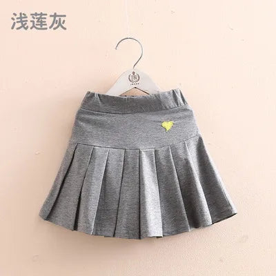 2024 Summer Fashion 3 4 6 8 9 10 12 Years Cotton School Children Clothing Dance Training For Lovey Baby Girls Skirt With Shorts