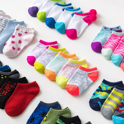 5 Pairs/lot 3-9 Years Children Socks Summer Breathable Thin Section Kids Short Socks Boys Girls Outside Sport Socks Boat Socks