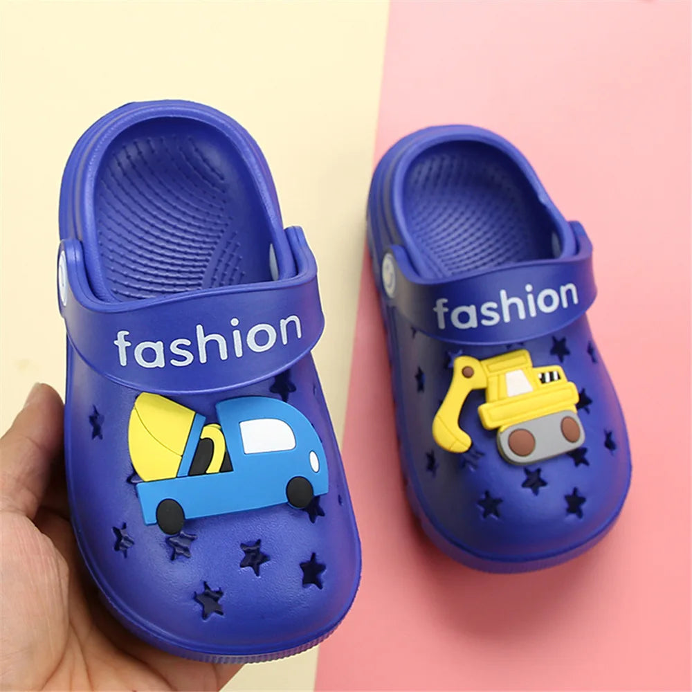 Unicorn Slippers for Boy Girl Rainbow Shoes 2019 Summer Toddler Animal Kids Outdoor Baby Slippers PVC Cartoon Kids Slippers