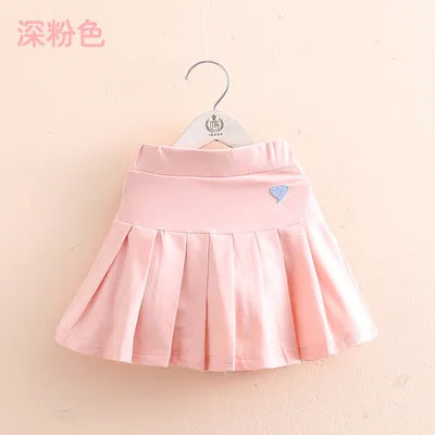 2024 Summer Fashion 3 4 6 8 9 10 12 Years Cotton School Children Clothing Dance Training For Lovey Baby Girls Skirt With Shorts