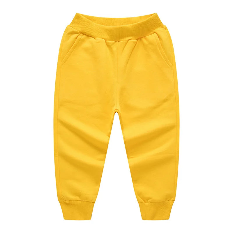 Retail Child Pants For Boys Girls Casual Trousers 2-12Y Spring Teenage Elastic Waist Soft Clothes Unisex Kids Fashion Sweatpants