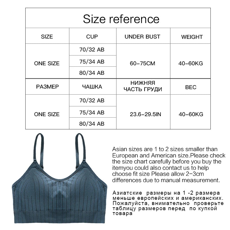 Sexy Wireless Bralette Seamless Women Bra Padded Sleep Tops U-Shaped Back Sports Tube Top Breathable Crop Lingerie Underwear