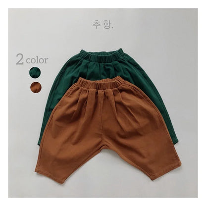 1-6Yrs Baby Boys Girls Pants Korean Style Spring Autumn Kids Radish Pants Casual Pant Cotton Elastic Waist Children's Trousers