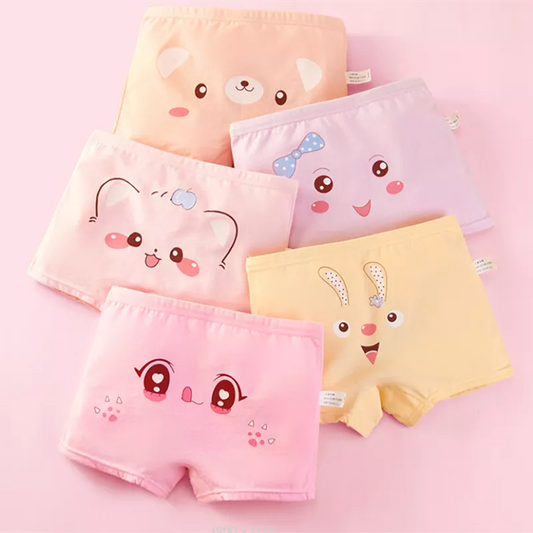 5Pcs/lot Baby Girls Cartoon Underpants Kids Underwear Cotton Panties Toddler Children Underwear 2-10years