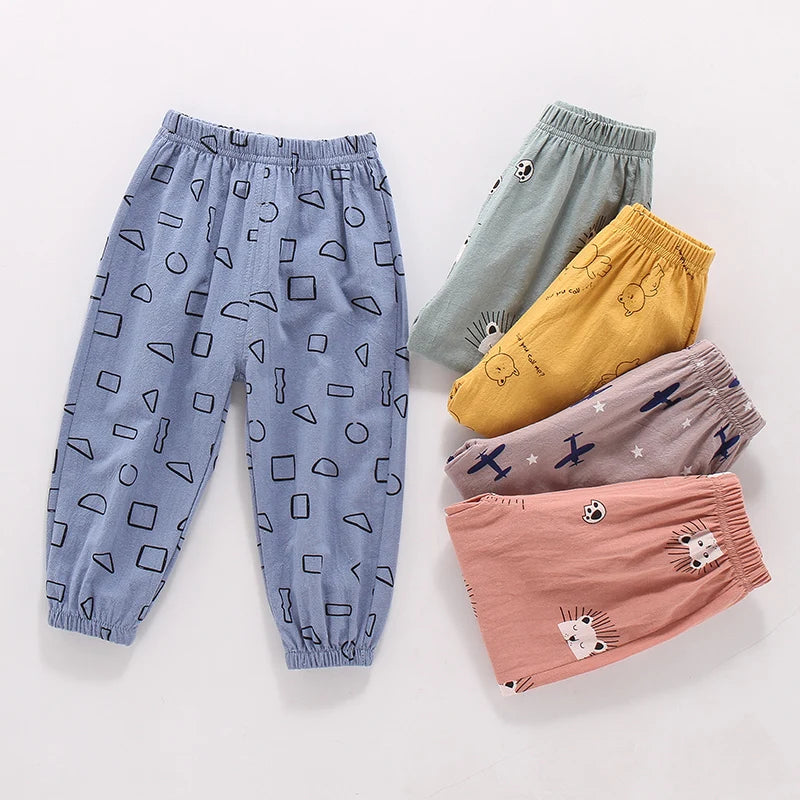 Summer Baby Boys Girls Harem Pants Kids Children Thin Anti Mosquito Pants Boys Girls Clothes Kids Casual Pants Joggers 2 4 6 8Y