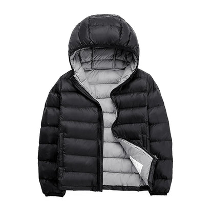 2-14 Years Autumn Winter Light Weight Children's Hooded Down Jackets Kids Clothing Boys Girls Portable Windproof Duck Down Coats