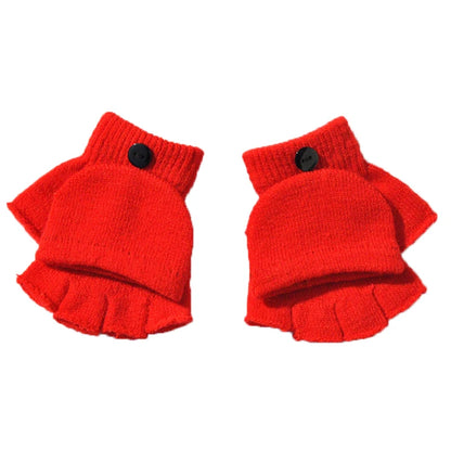 Warm Plush Thick Warm Baby Gloves Winter Plus Velvet Mittens Children Kid Coral Fleece Full Finger Gloves For 1-4Y Kids Gloves