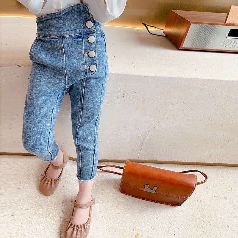 Spring New Arrival Girls Fashion Denim Pants Kids Jeans Trousers  Kids Jeans Girls