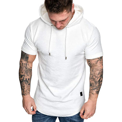 MRMT 2024 Brand New Mens Hoodies Sweatshirts Short Sleeve Men Hoodies Sweatshirt Casual Solid Color Man hoody For Male Hooded