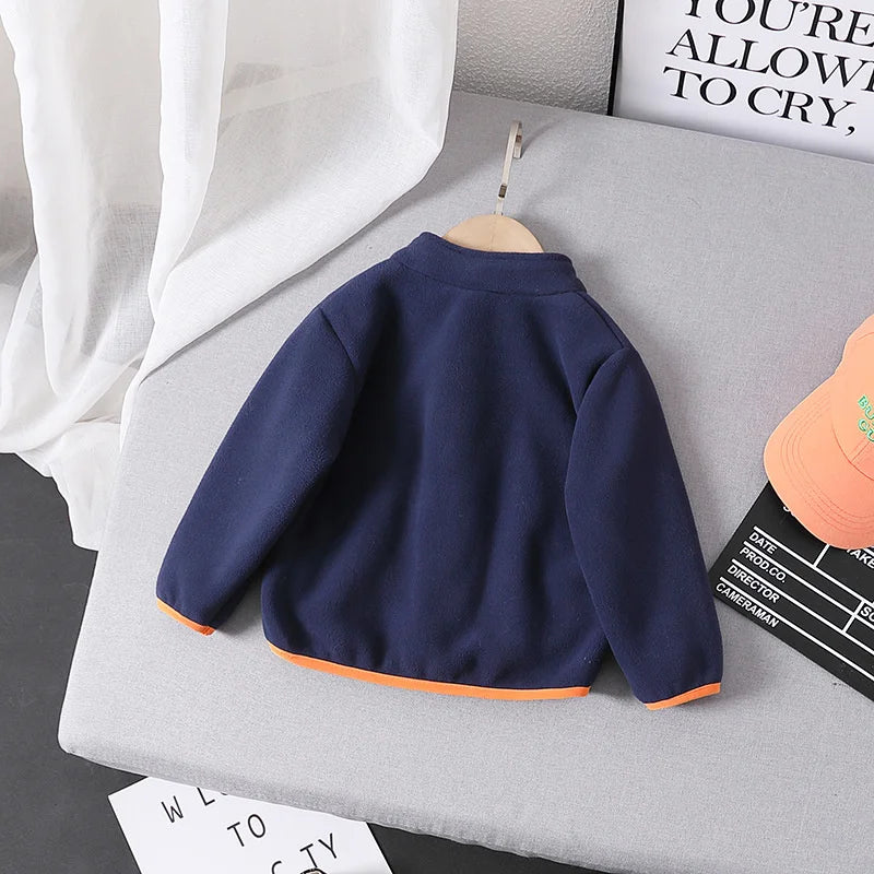 New Autumn Winter Baby Girls Clothes Boys Clothing Children Jacket Toddler Casual Thickened Costume Infant Coat Kids Sportswear