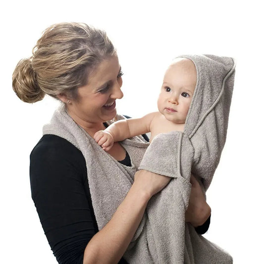 90CM*90CM Combed Cotton Baby Bath Towel Hooded Apron High Quality Towel Absorbent Kids Hooded Wipes Bath Towel