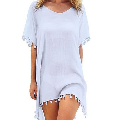 Women Beach Cover Up Lace Hollow Crochet Swimsuit Beach Dress Women 2021 Summer Cover-Ups Bathing Suit Ladies Beach Wear Tunic