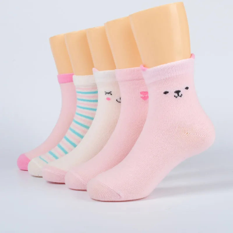 5 Pairs Baby Girls Socks Spring Summer Cotton Newborn Baby Socks Baby Meias Para Bebe Kids Socks for Children Boys Socks 1-12Y