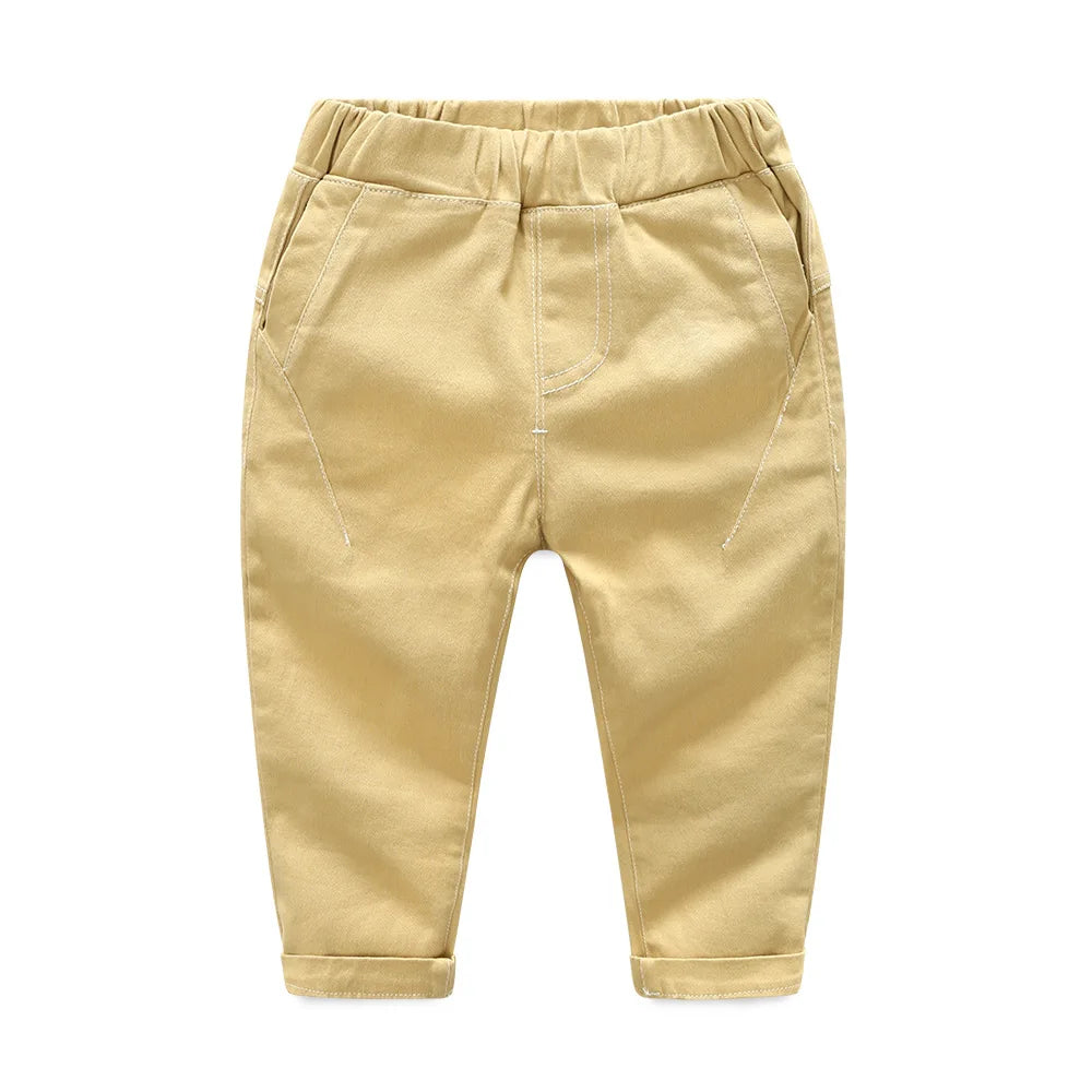 2022 new spring autumn Linen Korean version boys pants girls harem pants Kids clothes baby toddler joggers children's clothing