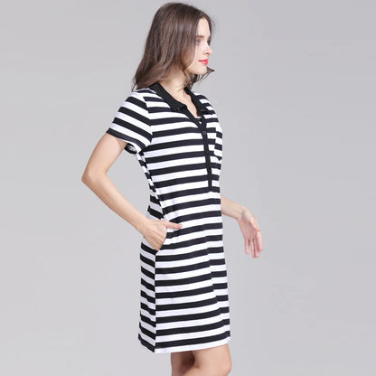 Emotion Moms Summer Maternity Dress Pregnancy Clothes Striped Breastfeeding Dresses for Pregnant Women Skirt Lactation Dress