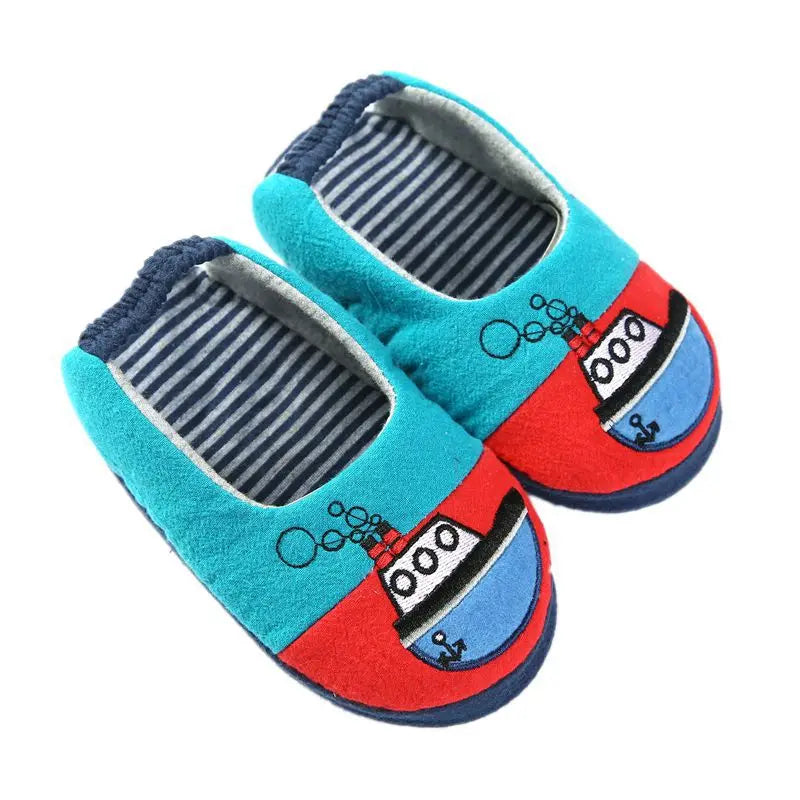 Fashion Spring Autumn Animal Kids Living House Shoes Children Boys Girls Cotton Slipper Comfortable Indoor Floor Shoes