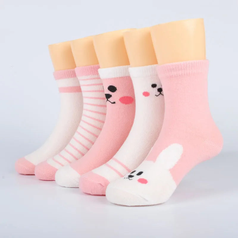 5 Pairs Baby Girls Socks Spring Summer Cotton Newborn Baby Socks Baby Meias Para Bebe Kids Socks for Children Boys Socks 1-12Y