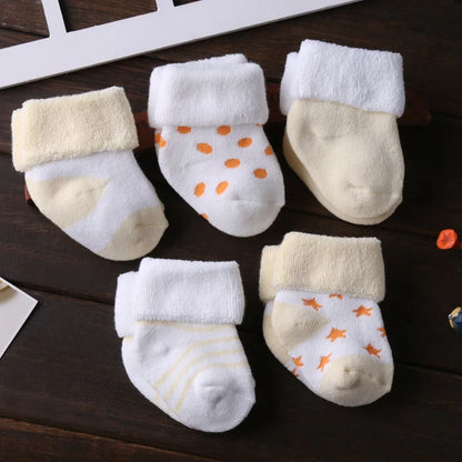 Kiddiezoom 5Pairs/lot unisex Non-Skid Baby Shoe Socks 0-12months Cotton baby boy girls meia infantil cheap stuff