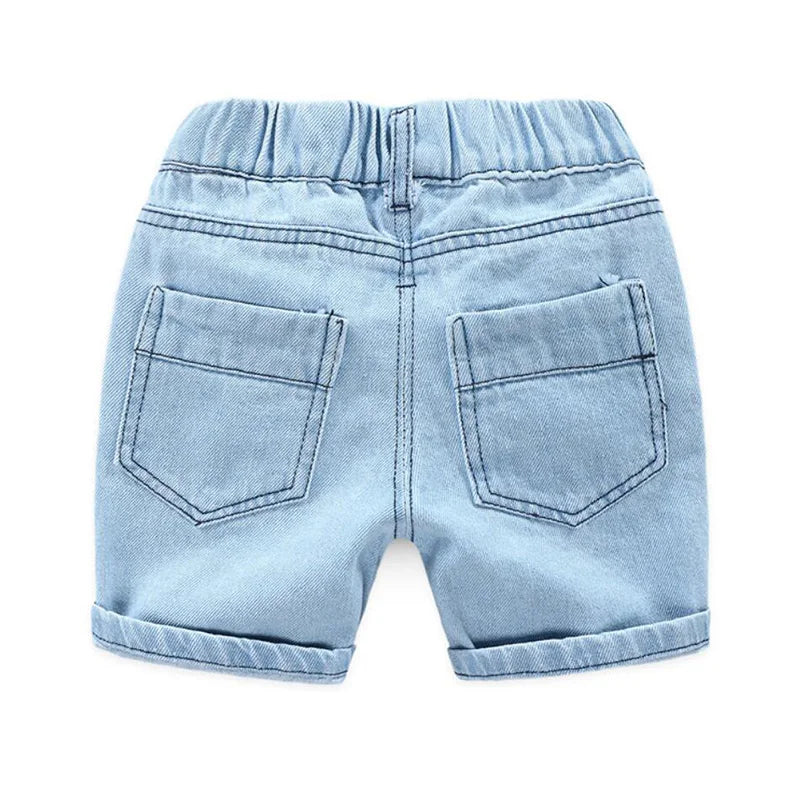 Summer baby Boys denim shorts Fashion hole children jeans South Korea style boy casual cowboy shorts child 2 3 4 5 6 7 8 years