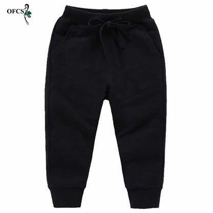 Spring Best Selling Boy's Pants Candy Color Girl's Sports Trousers Fall Sweatpants Autumn Teenage Children Active Clothing 2-12Y