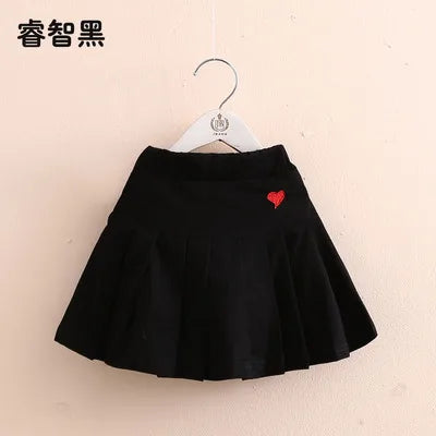 2024 Summer Fashion 3 4 6 8 9 10 12 Years Cotton School Children Clothing Dance Training For Lovey Baby Girls Skirt With Shorts