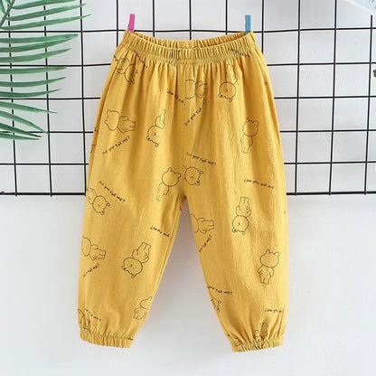 Summer Baby Boys Girls Harem Pants Kids Children Thin Anti Mosquito Pants Boys Girls Clothes Kids Casual Pants Joggers 2 4 6 8Y