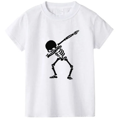 Cotton Boys T Shirt Summer 2024 Printed Short Sleeve O-Neck Fashion Children T-Shirt For Kids Boys Tee Shirt Girls Tops Clothes