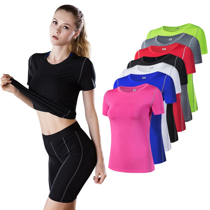 2023 Yoga Top For Women Quick Dry Sport Shirt Women Fitness Gym Top Fitness Shirt Yoga Running T-shirts Female Sports Top