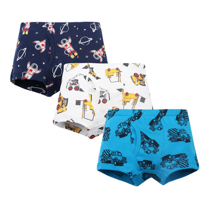 Sale New High Quality Boys Boxer Shorts Panties Kids children dinosaur car underwear 2-10years Old 3pcs/lot students