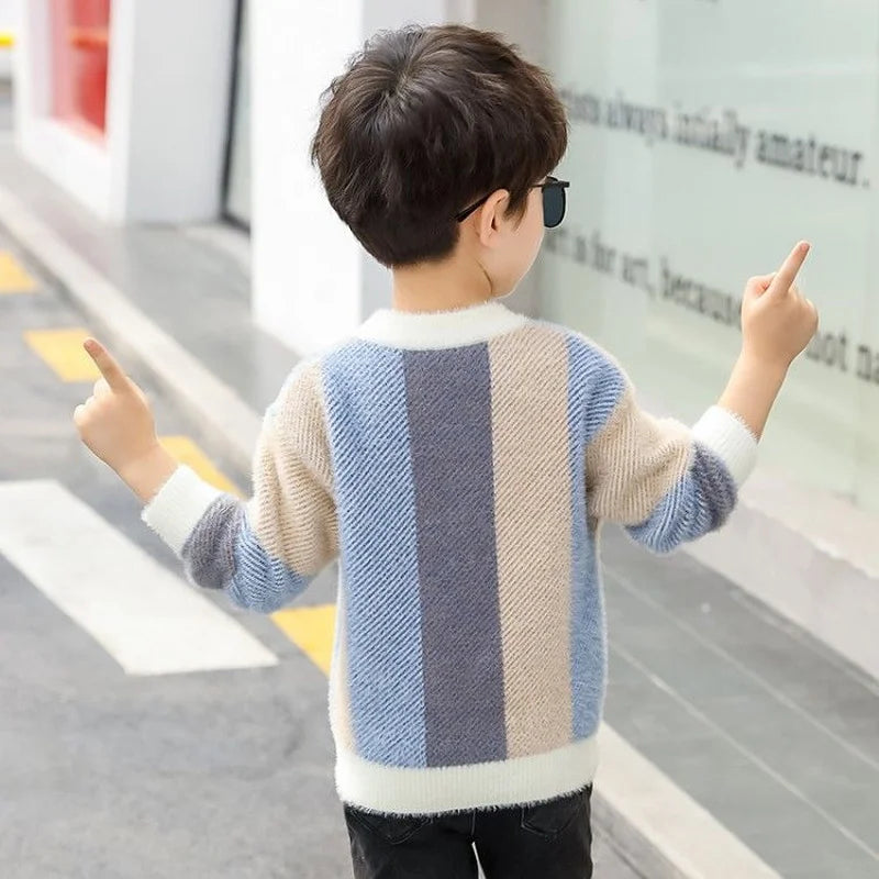 Children's sweater Winter New Cotton Clothing  Sweater teenage boys Sweater Children's clothing fall knit sweater 10 12 14 years