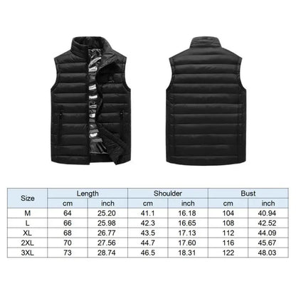 Aiweti Men winter USB Electric Heating Vest Jacket Clothing Skiing Winter Warm Heated Pad Winter USB interface warm vest