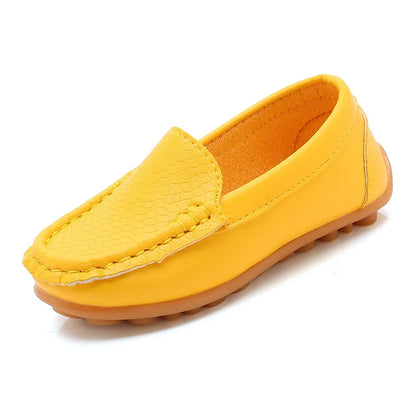 Fashion Moccasin Loafers For Children Girls Flats Casual Sneakers PU Leather Boys Kids Designer Casual Shoes