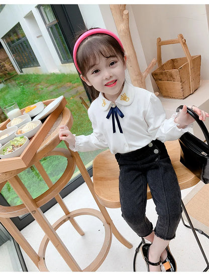 Spring New Arrival Girls Fashion Denim Pants Kids Jeans Trousers  Kids Jeans Girls