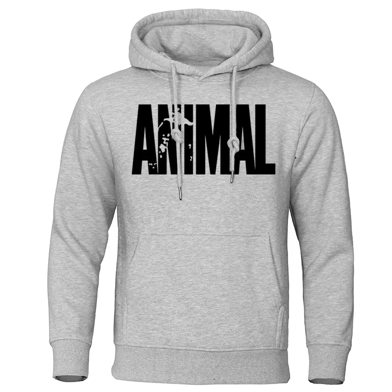 Men's Hoodies ANIMAL Print Sportswear Sweatshirts 2023 Autumn Winter Cotton Top Fashion Quality Male Clothing Casual Pullover