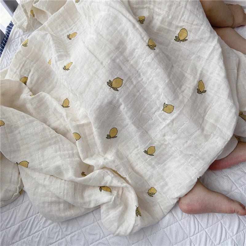 Baby Infant Blanket Swaddle Newborn Soft Organic Gauze Wrap Bath Towel Bedding