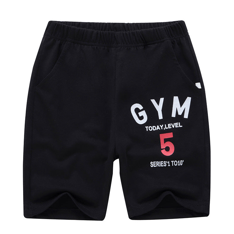 Big Kids Summer Shorts 5-12Years Children Letter Casual Cotton Toddler Boy Pants Classic Gray School Student Boys Sweatpants