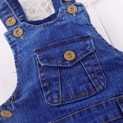 IENENS Kids Baby Clothes Clothes Jumper Boys Girls Dungarees Infant Playsuit Pants Denim Jeans Overalls Toddler Jumpsuits