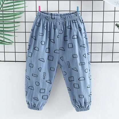 Summer Baby Boys Girls Harem Pants Kids Children Thin Anti Mosquito Pants Boys Girls Clothes Kids Casual Pants Joggers 2 4 6 8Y