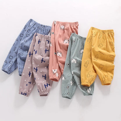 Summer Baby Boys Girls Harem Pants Kids Children Thin Anti Mosquito Pants Boys Girls Clothes Kids Casual Pants Joggers 2 4 6 8Y